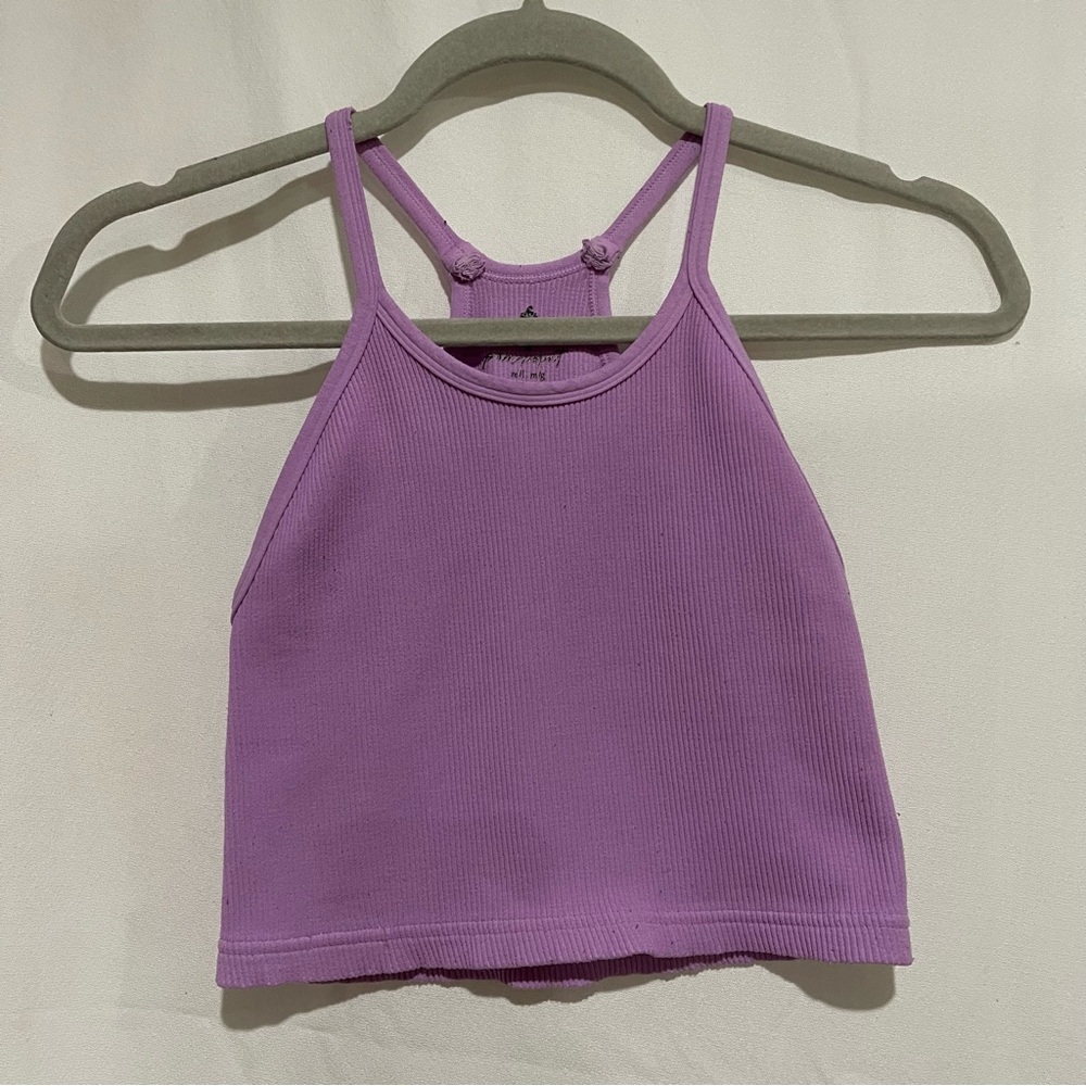 Free People Women’s Purple Crop Top Size Medium